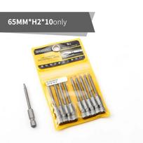 65mm H2-H8 Ball End Hex Bits for Screwdriver 1/4  Hex Shank Bit Kit Magnetic Screwdriver Bit Set