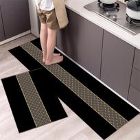 Virtuvės grindų kilimėlis Lengvas prabangus buitinis sugeriantis alyvą vonios kambarys Neslystantis kilimėlis Atsparus nešvarumams, patvarus diatominis purvo kilimėlis 40 * 60Cm black