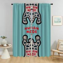 Blackout Curtain for Room 2 Panel H-human Mades Home Interior Curtains 2 Pieces Halloween Decoration Shades Partition Living W50xH70cmx2pcs-CL
