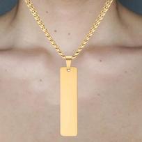 Titanium Steel Necklace with Lobster Clasp for Valentine's Day Festival Gift auksas