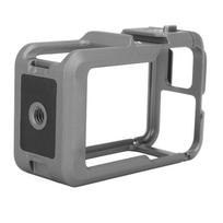 Action Camera Cage Aluminum Alloy Quick Release Protective Camera Housing Frame with Dual Cold Shoe