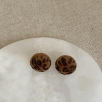 Autumn And Winter Atmosphere Leopard Print Flannel Stud Earrings Women'S Light Luxury Retro Simple Personality Fashion Exquisite Versatile Earrings
