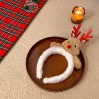Cute Christmas Elk Headband Women'S Antlers Gingerbread Man Hairpin Face Wash Headband Autumn And Winter Plush Hair Accessories Headgear