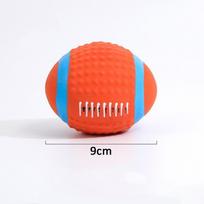 Pet Dog Latex Sound Toy Rugby Football Volleyball Dog Teeth Grinding Toy Relieve Boredom Pet Toy Training Pet Supplies red