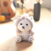 Cute Cute Transformed Into Luciferina Bear Small Pendant Plush Toys Dolls Schoolbags Hanging Ornament Keychain 14cm