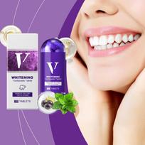 Whitening Toothpaste Tablets Tooth Cleaning Tablets Cleaning Tooth Yellow Tartar Oral Odor Care Portable Cleaning Tablets balta
