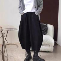 Rudeninės paprastos haremo kelnės Moteriškos medvilninės kelnės aukštu juosmeniu Retro laisvos Bloomers moteriškos negabaritinės kelnės. XXXXL juoda