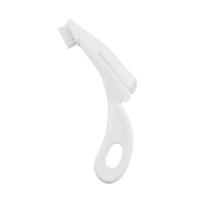 Dog Finger Toothbrush Nylon Bristle Dental Oral Care Pet Finger Brush Teeth Gums Care Kit for Dogs balta