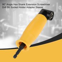 90 degrees  Angle Hex Shank Extension Screwdriver Drill Bit Socket Holder Adapter Sleeve