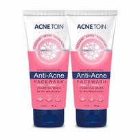 Leeford Acnetoin Anti-Acne Face Wash,70g (Pack of 2) - Infused with Aloevera & Meadowsweet Extract | Deep Cleansing Oily Skin pink