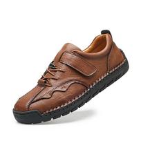 Rankų darbo laisvalaikio odiniai batai Vyriški patogūs vairavimo batai Minkšta oda Loafers Vyriški batai Mokasinai Įrankių batai 38 ruda
