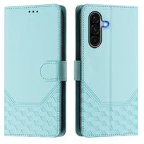 Odinis dėklas Piniginė Patvarūs odiniai RFID blokavimo kortelių laikikliai, atsparūs smūgiams, apsauginis atverčiamas dangtelis, skirtas Samsung Galaxy A26 A25E A56 A36 A16 A06 Samsung A01 EU mėtų žalios spalvos