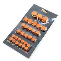 Motorcycle accessories Decoration nut Cover for Zontes T310 Streetfighter V4 Ktm Exc Gsx S750 Back Cushion oranžinė