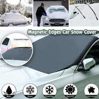 Automobilio apsauginė nuo sniego / šalčio magnetinis skėtis nuo saulės su padengtu sidabriniu audiniu priekiniam priekiniam stiklui 210*125*145cm gray