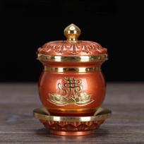 Šventojo vandens puodelis Budos formos vandens valymo puodelis Budos priekiniai aukojimai Namų dekoras Aukojimo ornamentai priešais Budą 5.6x7.6cm S