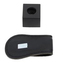 Magnetinis kreidos laikiklis biliardo lazdai su PU odos diržo segtuku, biliardo aksesuarai, lengvas montavimas black