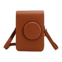 Camera Bag Retro Camera Pouch Case PU Leather Adjustable Strap Soft Liner Camera Protection Case ruda