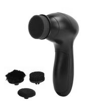 Electric Shoe Brush Kit Leather Shoe Care Shining Dust Cleaner Polishing Brightening Brushes gray