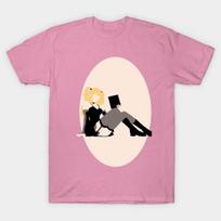 T Shirt Women Misa Harajuku Print Kawaii Tshirt Summer Short Sleeve Female T-Shirt Top Tee S rožinė