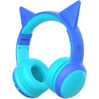 Bluetooth Kids Headphones with Microphone, Children's Wireless Headsets with 85dB Volume Limited Hearing Protection, Stereo Over-Ear Headphones Package:17.3*12.7*8.6cm mėlyna