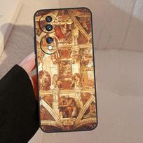 Michelangelo Art Case For Honor X9b X9a X8a X7a X6a X6 X7 X8 X9 8X 9X Honor Magic 5 Pro 50 70 90 Lite Cover Honor Magic5 Pro brown