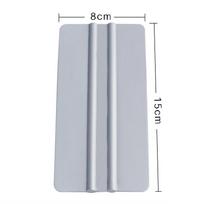 15 cm sidabrinis plastikinis automobilio plėvelės ir lipdukų grandiklis gray