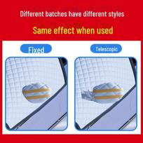 Winter Car Windshield Antifreeze Cotton Snow Cover white