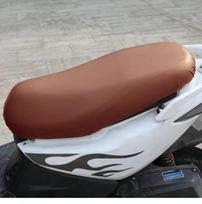 Visasezoninis vandeniui atsparus odinis sėdynės užvalkalas elektriniams motociklams ir motoroleriams Universal Seat Cushion 80cm Length * 60cm Width šviesiai ruda spalva