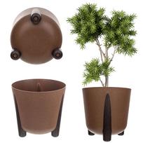 KADAX Ekologiškas vazono kojų uždangalas + įdėklas, 18 cm, rudas 18cm ruda