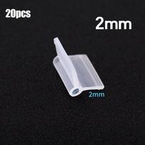 Netoksiški PP plastiko skiepijimo spaustukai 20 vnt. pomidorų, agurkų, pupelių augimui 2mm