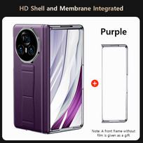 Leather Phone Case for Honor Magic Vs3 V2 Vs2 Magnetic Wrist Strap Stand Kickstand Cover With Anti-peeping Protection Flim For Honor Magic V3