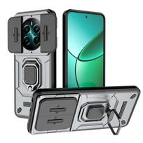 For Cover OPPO Realme 12 Case Realme 12 Capas Back Bumper Shockproof Lens Protective Ring Holder Fundas Realme 12 Realme12 4G Realme 12 4G black