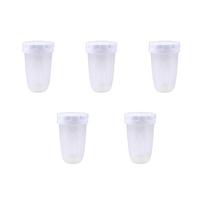 5Pcs Plastic Powder Shakers Coffee Cocoa with Fine-Mesh Lid Power Can for Baking Cooking Home Restaurants Baking Flour Duster