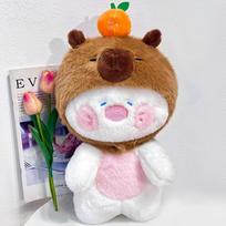 New Shark Cat Doll Capybara Creative Transformation Into Plush Toys Ugly Fish Doll Birthday Gift 35Cm [0.35kg]