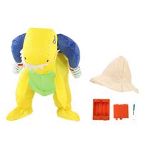 Yellow Dinosaur Inflatable Costume Half Body Model Weird Dinosaur Shape Inflatable Costume Middle yellow