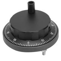 5V 80mm 6Pin CNC Pulser Black Handwheel 100PPR Manual Pulse Generator Rotary Encoder
