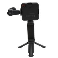 Profesionalūs išmaniųjų telefonų vlogų filmavimo rinkiniai su trikoju, papildomu apšvietimu, mikrofonu, skirti filmavimui kamera black