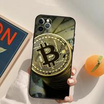 Applicable To Apple Iphone15Plus Mobile Phone Case, Bitcoin Btc Mobile Phone Case, Painted And Anti-Drop Huawei Three iPhone 16 black