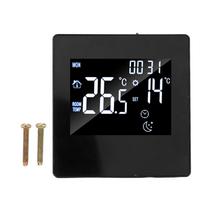 3A išmanusis termostatas LCD ekranas programuojamas plačiai naudojamas vandens šildymo termostatas namų biurui juoda