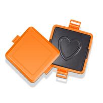 Microwave Toaster Silicone Metal Microwave Sandwich Panini Maker Grill Tray with Heart Pattern for L oranžinė