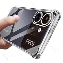 Shockproof Transparent Cases for Xiaomi Poco C65 Air Buffer Anti Drop Phone Bumper Poxo C55 C51 C50 C40 C41 C30 C3 Back Cover Poco C65 gray