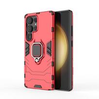 For Samsung Galaxy S25 Ultra 5g Back Cover Phone Case Shockproof Armor Anti-Fall Metal Ring Holder Magnetic Protect Funda Coque CHINA&For Samsung S25 raudona