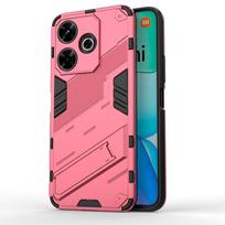 For Xiaomi Redmi 13 4g Back Cover Phone Case Shockproof Armor Anti-Fall Protect Kickstand Funda Coque Cases For Redmi 13 4g ryškiai rožinė