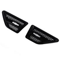 Side Air Vent Trim Grill Front Left Right Gloss Black Car Grill Mesh Vent Decoration Replacement black