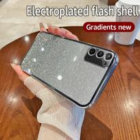 For Samsung Galaxy Note 20 Case Samsung SM-N980F Phone Case Shiny Glitter Plating Silicone Camera Lens Soft Back Cover For Galaxy Note 20
