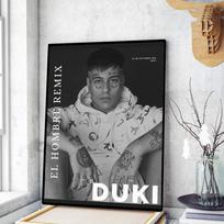 Duki Rapper Poster Movie Sticky Posters Retro Kraft Paper Sticker DIY Room Bar Cafe Aesthetic Art Wall Painting 21cm×30cm NoFrame