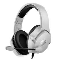 H-4 Žaidimų Ausinės Tinkančios PS5, PS4, Switch, PC su 7.1 Erdvinio Garso Sistema, Mikrofonas su Triukšmo Slopinimu 3.5mm connector balta