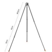 Alocs Outdoor Camping 10.5L Camping Pot Set - Adjustable Tripod, Hard Anodized Aluminum, Suitable for 5-7 People Outdoor Cooking 129cm juoda