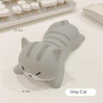 Mielas riešo atrama, skirta pelės kompiuteriui, nešiojamajam kompiuteriui, skirta stalui Ergonomiška „Kawaii“ biuro reikmenys, lėtai kylantys žaislai pilka spalva