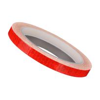 Motorcycle Bicycles Reflective Sticker Safety Warning Rims Decal Tape Waterproof Tape Bike Stickers Bicycles Accessories raudona
